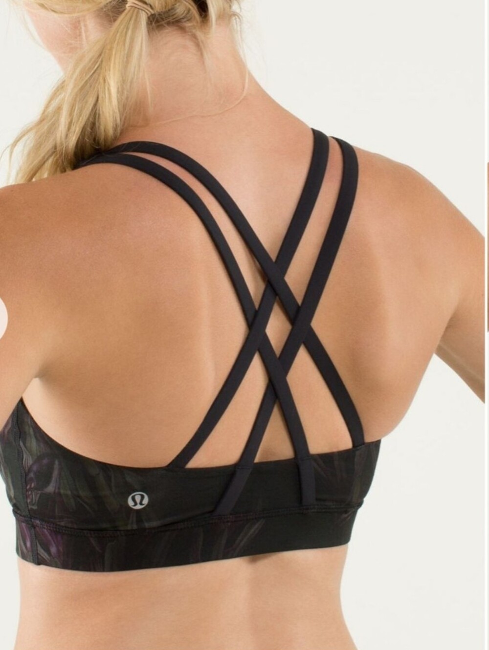 Lululemon Energy Bra Midnight Iris Multi / Black